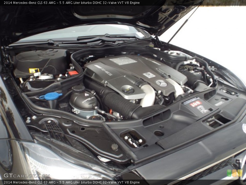 5.5 AMG Liter biturbo DOHC 32-Valve VVT V8 Engine for the 2014 Mercedes-Benz CLS #89981462