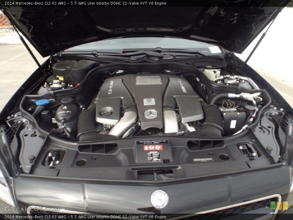 5.5 AMG Liter biturbo DOHC 32-Valve VVT V8 Engine for the 2014 Mercedes-Benz CLS #89981495