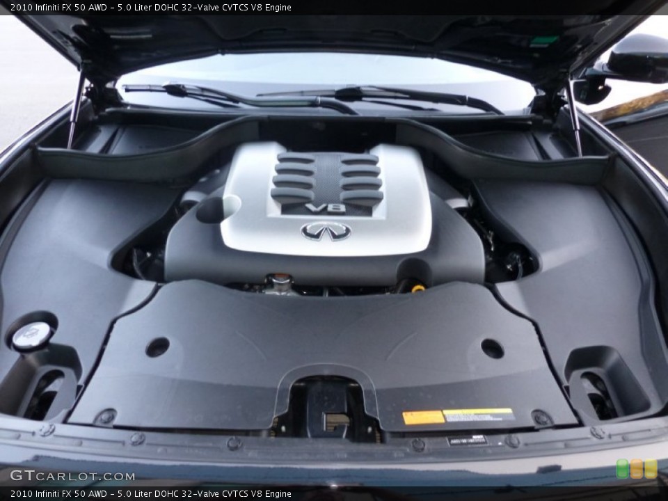 5.0 Liter DOHC 32-Valve CVTCS V8 2010 Infiniti FX Engine