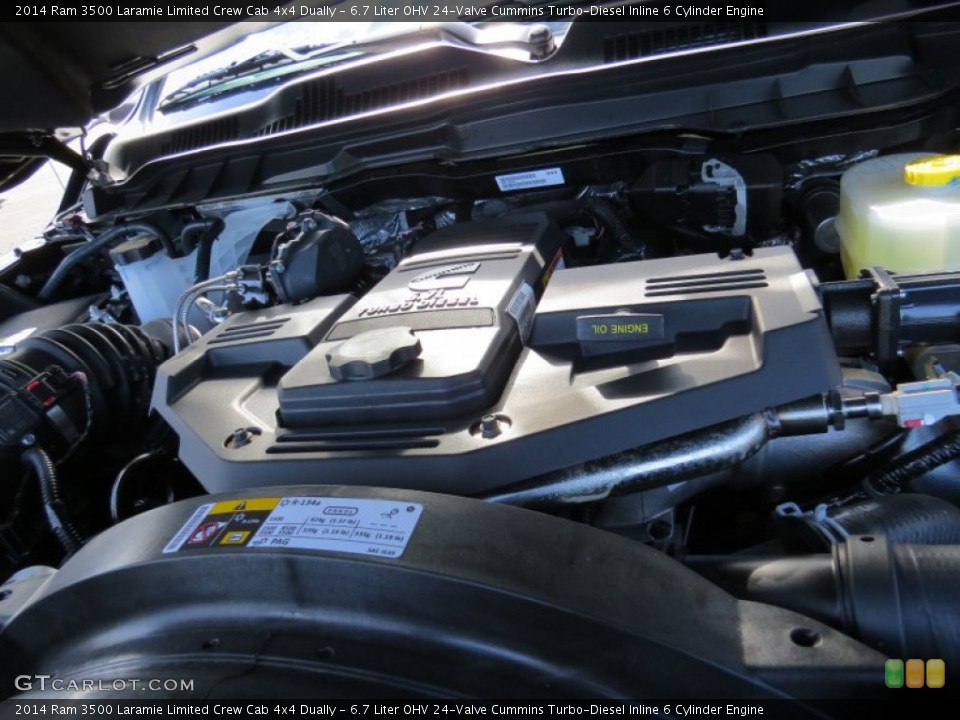 6.7 Liter OHV 24-Valve Cummins Turbo-Diesel Inline 6 Cylinder Engine for the 2014 Ram 3500 #90013618
