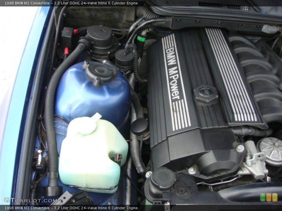 3.2 Liter DOHC 24-Valve Inline 6 Cylinder Engine for the 1998 BMW M3 #90060967