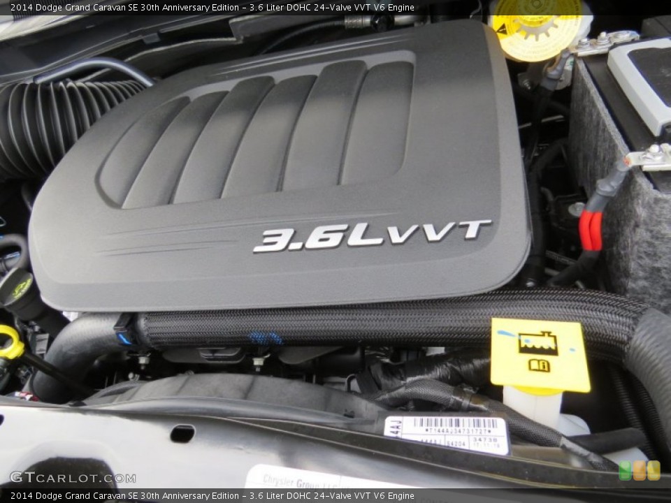 3.6 Liter DOHC 24-Valve VVT V6 Engine for the 2014 Dodge Grand Caravan #90070158