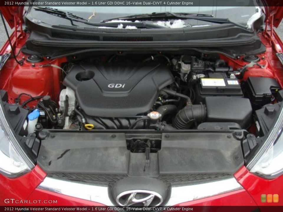 1.6 Liter GDI DOHC 16-Valve Dual-CVVT 4 Cylinder 2012 Hyundai Veloster Engine