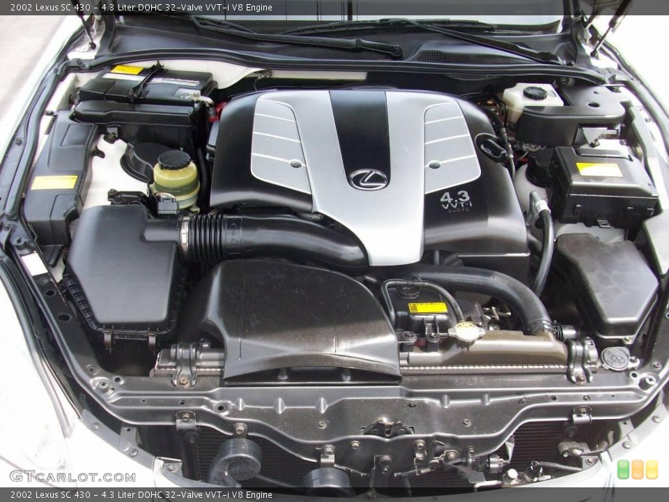 4.3 Liter DOHC 32-Valve VVT-i V8 Engine for the 2002 Lexus SC #9008069