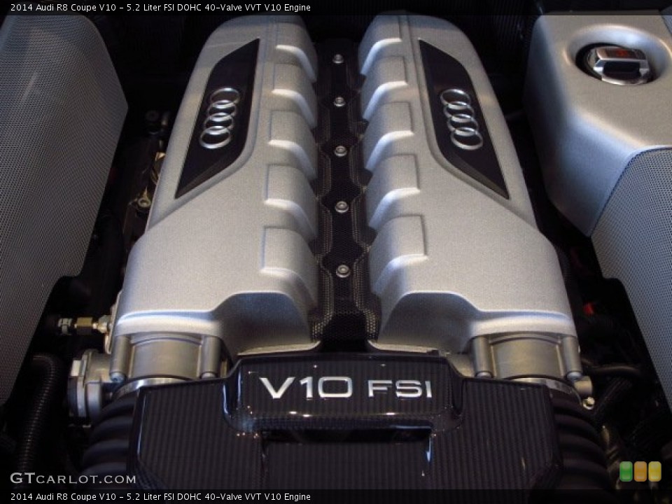 5.2 Liter FSI DOHC 40-Valve VVT V10 Engine for the 2014 Audi R8 #90127605