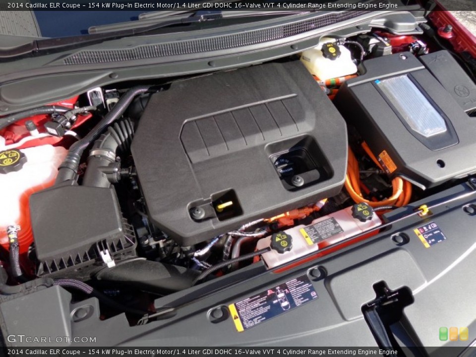 154 kW Plug-In Electric Motor/1.4 Liter GDI DOHC 16-Valve VVT 4 Cylinder Range Extending Engine Engine for the 2014 Cadillac ELR #90139207