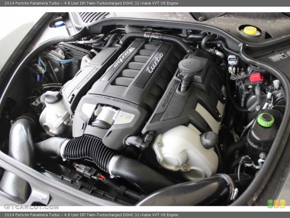 4.8 Liter DFI Twin-Turbocharged DOHC 32-Valve VVT V8 Engine for the 2014 Porsche Panamera #90139648