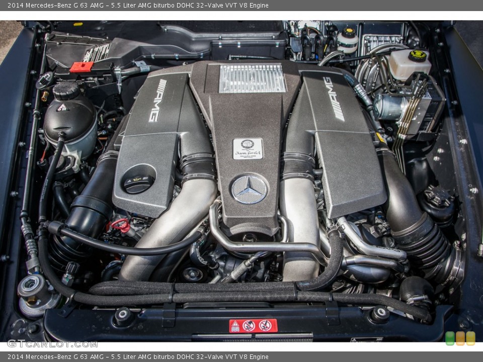 5.5 Liter AMG biturbo DOHC 32-Valve VVT V8 Engine for the 2014 Mercedes-Benz G #90147121