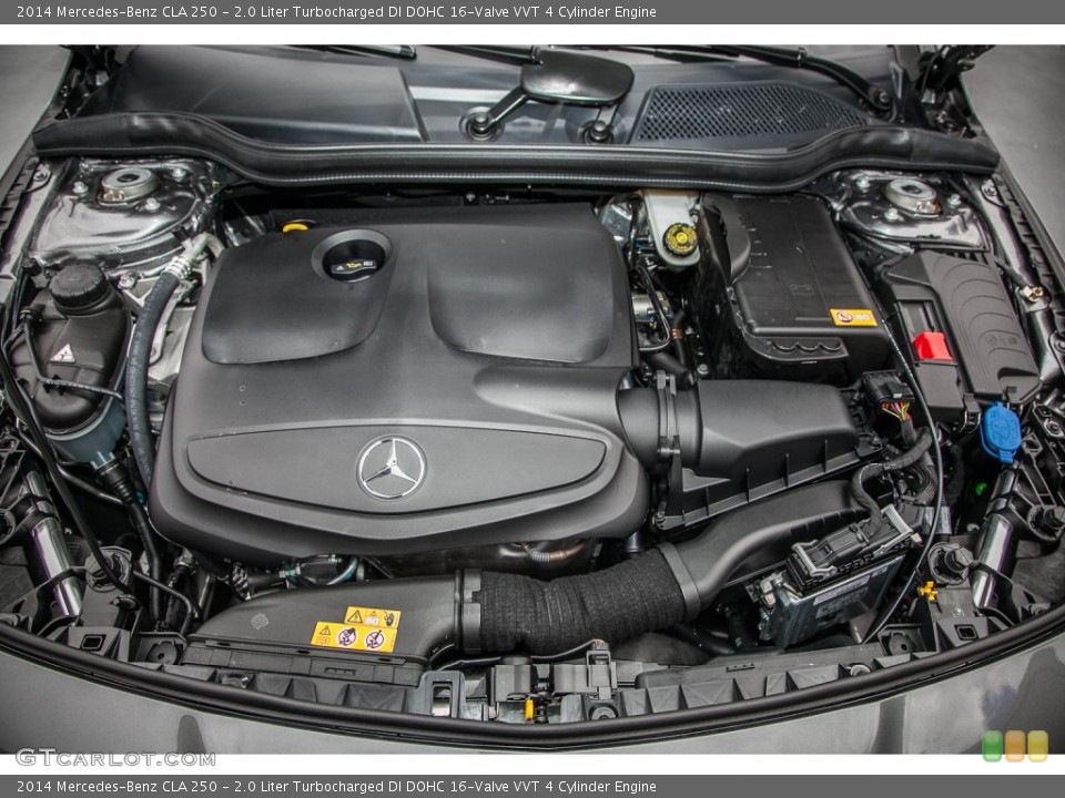 2.0 Liter Turbocharged DI DOHC 16-Valve VVT 4 Cylinder 2014 Mercedes-Benz CLA Engine