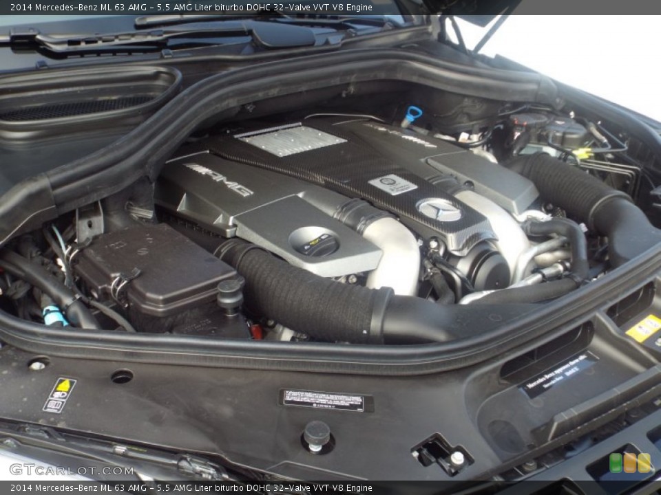 5.5 AMG Liter biturbo DOHC 32-Valve VVT V8 Engine for the 2014 Mercedes-Benz ML #90160522
