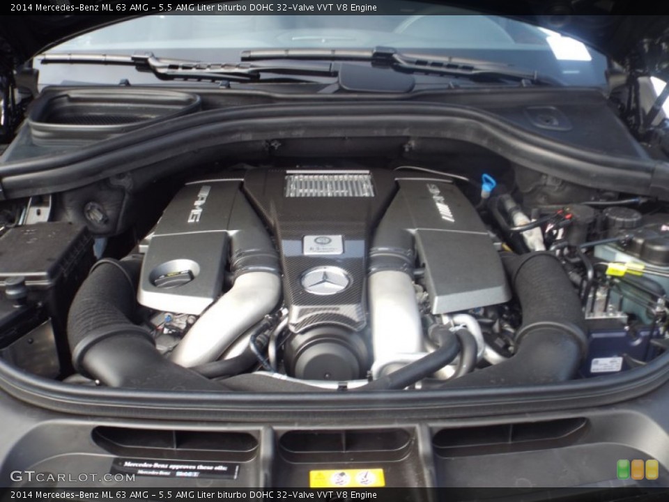 5.5 AMG Liter biturbo DOHC 32-Valve VVT V8 Engine for the 2014 Mercedes-Benz ML #90160546