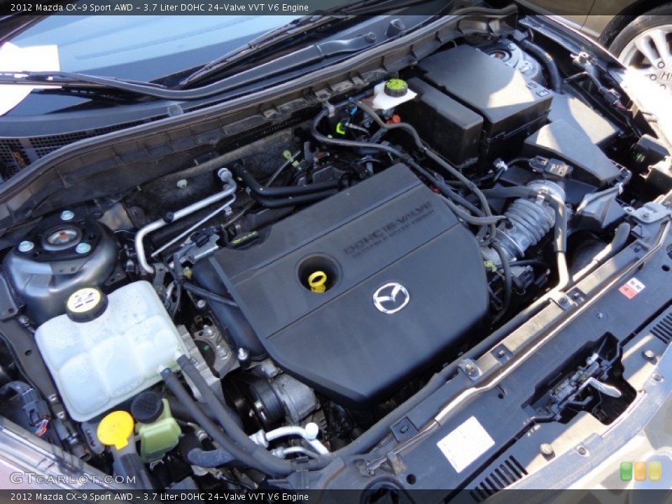 3.7 Liter DOHC 24-Valve VVT V6 Engine for the 2012 Mazda CX-9 #90161857