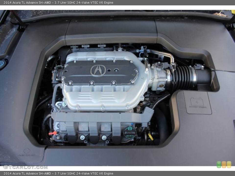 3.7 Liter SOHC 24-Valve VTEC V6 2014 Acura TL Engine
