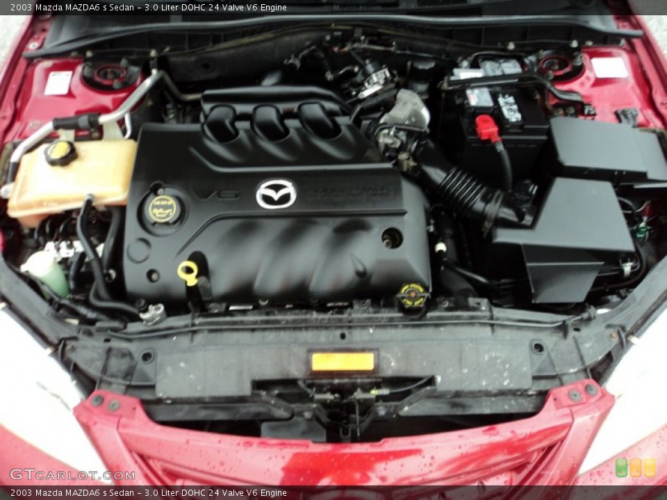 3.0 Liter DOHC 24 Valve V6 2003 Mazda MAZDA6 Engine