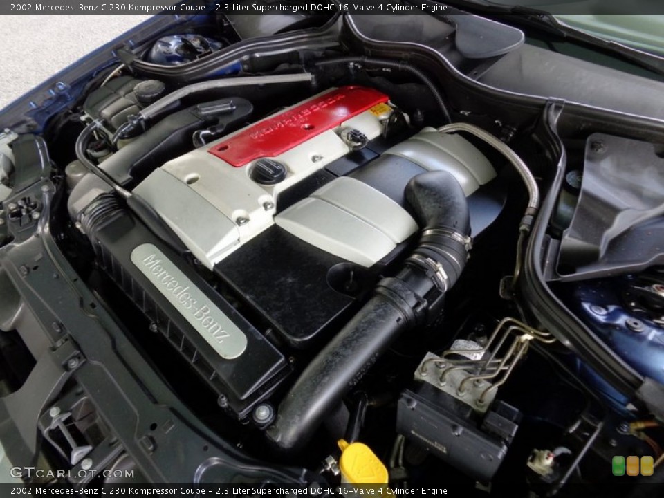 2.3 Liter Supercharged DOHC 16-Valve 4 Cylinder Engine for the 2002 Mercedes-Benz C #90222059
