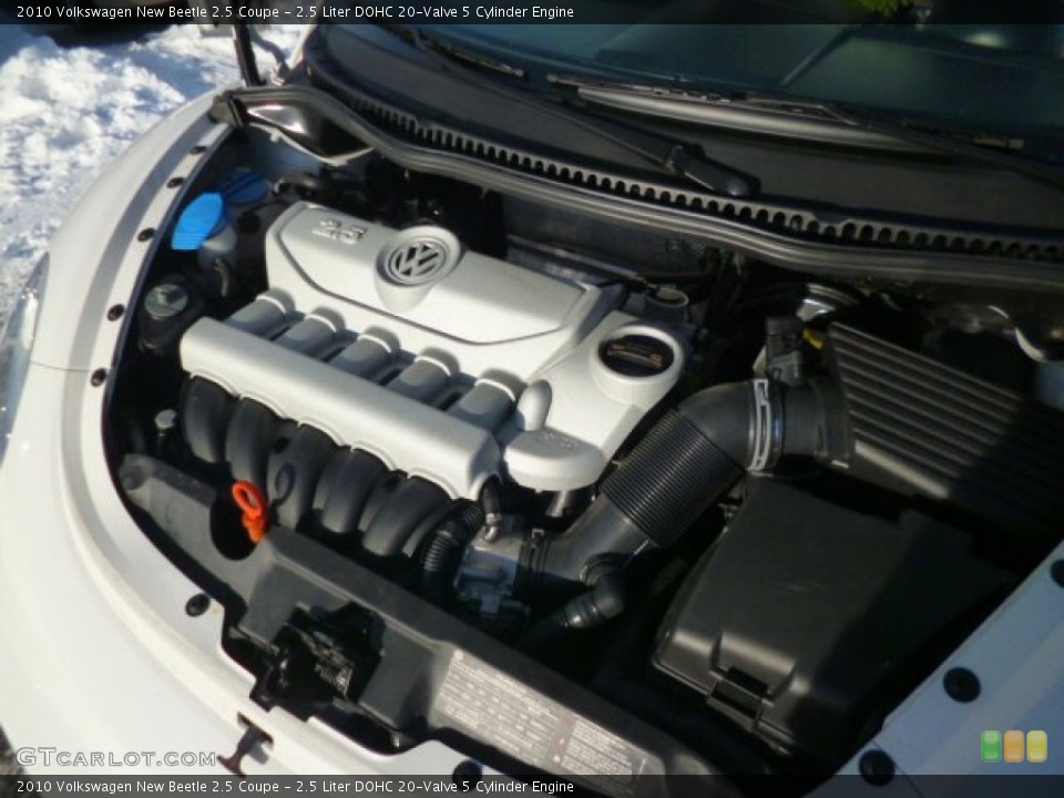 2.5 Liter DOHC 20-Valve 5 Cylinder 2010 Volkswagen New Beetle Engine