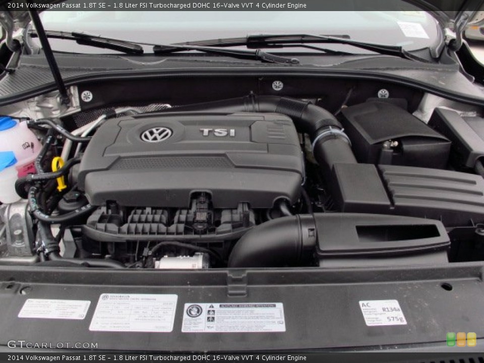 1.8 Liter FSI Turbocharged DOHC 16-Valve VVT 4 Cylinder Engine for the 2014 Volkswagen Passat #90294283