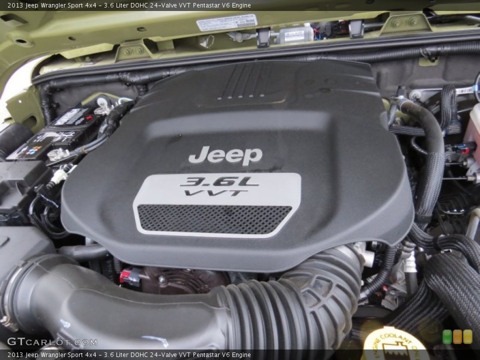 3.6 Liter DOHC 24-Valve VVT Pentastar V6 Engine for the 2013 Jeep Wrangler #90302988