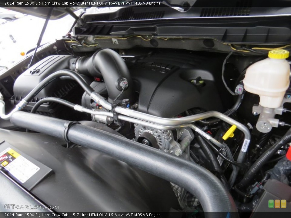 5.7 Liter HEMI OHV 16-Valve VVT MDS V8 2014 Ram 1500 Engine