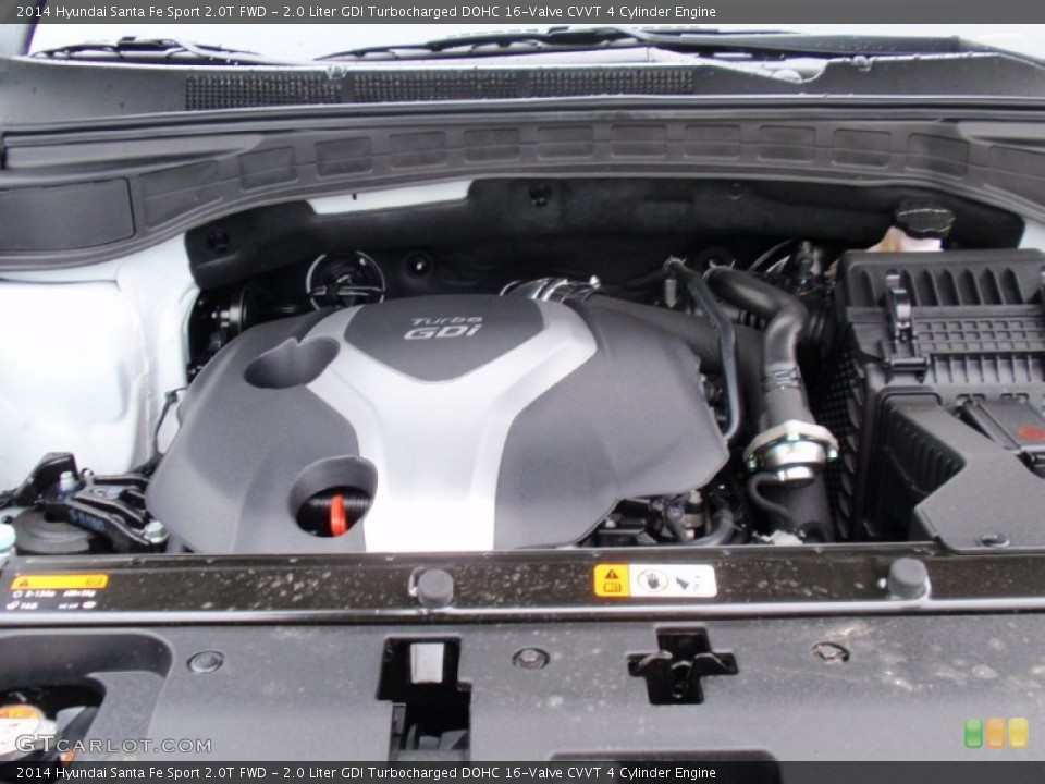 2.0 Liter GDI Turbocharged DOHC 16-Valve CVVT 4 Cylinder Engine for the 2014 Hyundai Santa Fe Sport #90319302