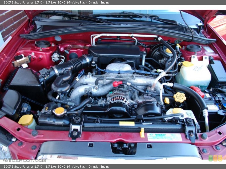 2.5 Liter SOHC 16-Valve Flat 4 Cylinder Engine for the 2005 Subaru Forester #90342188