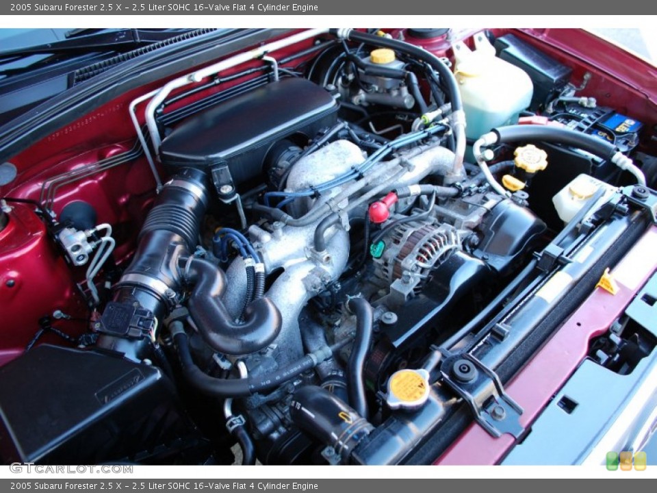 2.5 Liter SOHC 16-Valve Flat 4 Cylinder Engine for the 2005 Subaru Forester #90342215