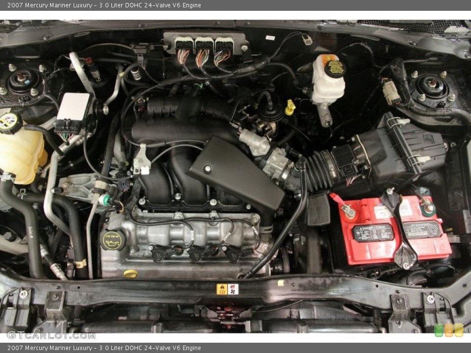 3.0 Liter DOHC 24-Valve V6 2007 Mercury Mariner Engine