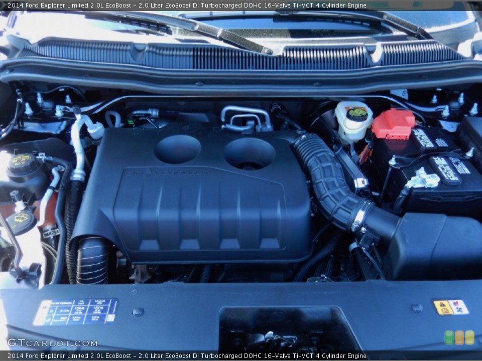 2.0 Liter EcoBoost DI Turbocharged DOHC 16-Valve Ti-VCT 4 Cylinder 2014 Ford Explorer Engine