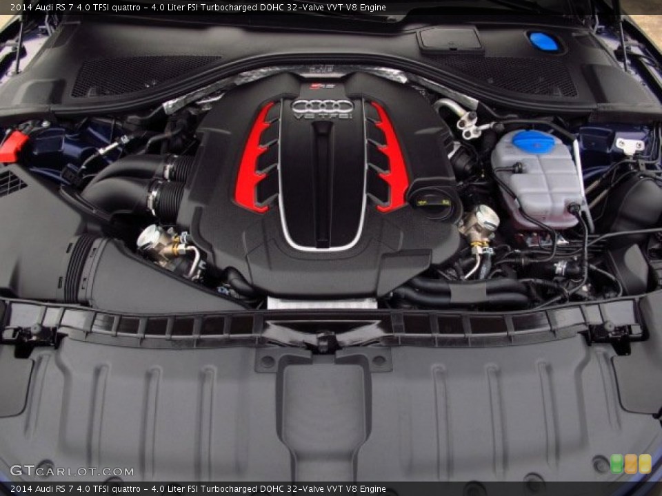4.0 Liter FSI Turbocharged DOHC 32-Valve VVT V8 Engine for the 2014 Audi RS 7 #90374126