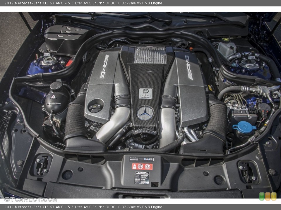 5.5 Liter AMG Biturbo DI DOHC 32-Vale VVT V8 2012 Mercedes-Benz CLS Engine