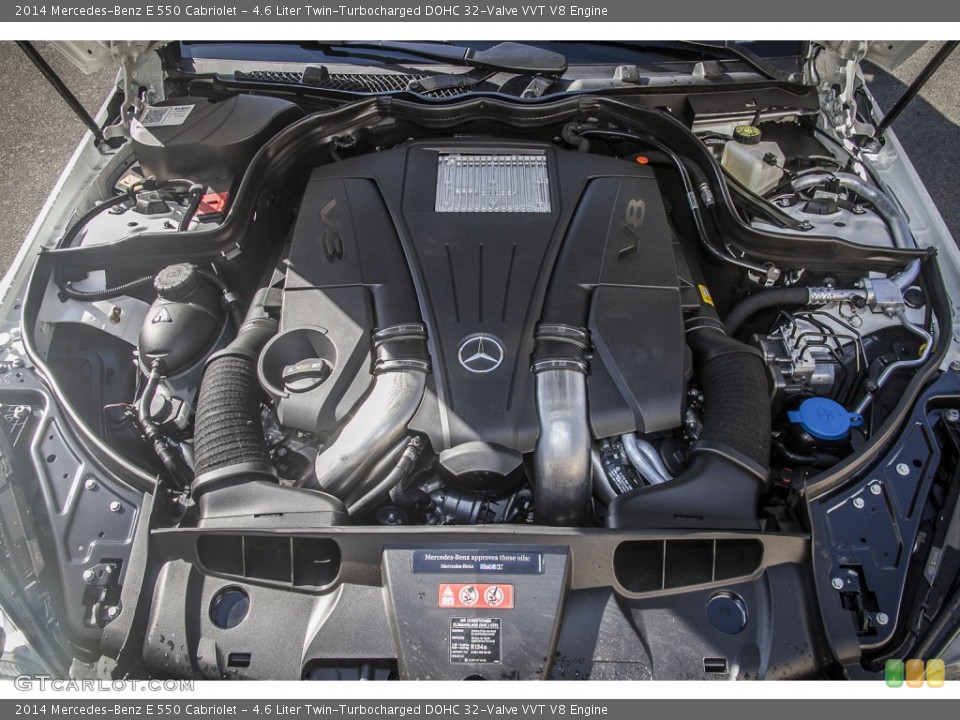 4.6 Liter Twin-Turbocharged DOHC 32-Valve VVT V8 Engine for the 2014 Mercedes-Benz E #90377744