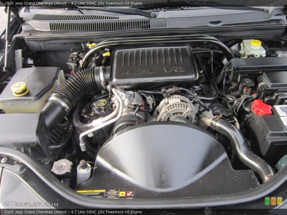4.7 Liter Sohc 16V Powertech V8 Engine For The 2005 Jeep Grand Cherokee #90383405 | Gtcarlot.com
