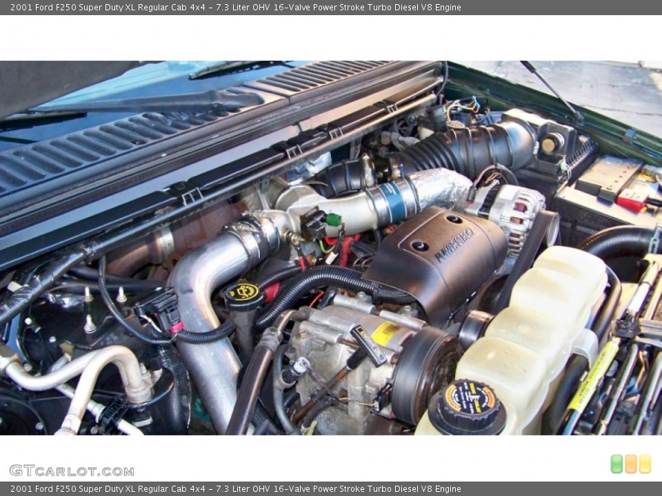 7.3 Liter OHV 16-Valve Power Stroke Turbo Diesel V8 Engine for the 2001 Ford F250 Super Duty #90386552