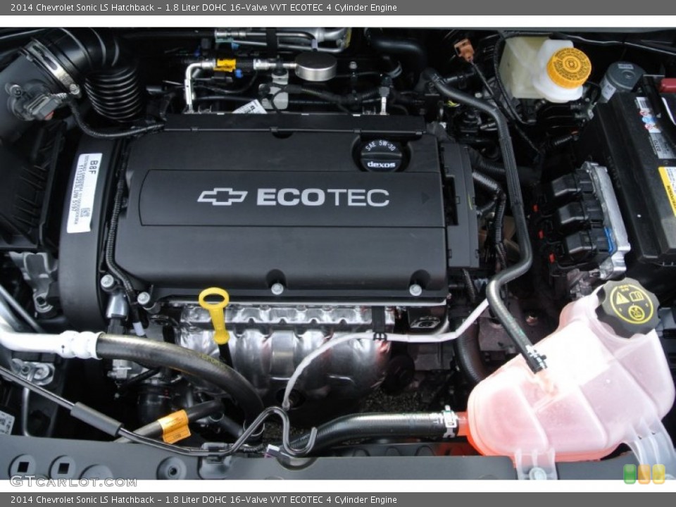 1.8 Liter DOHC 16-Valve VVT ECOTEC 4 Cylinder 2014 Chevrolet Sonic Engine