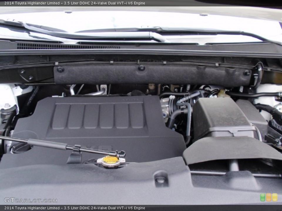 3.5 Liter DOHC 24-Valve Dual VVT-i V6 2014 Toyota Highlander Engine