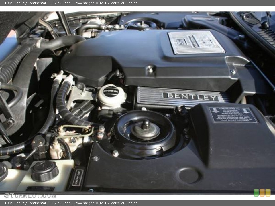 6.75 Liter Turbocharged OHV 16-Valve V8 1999 Bentley Continental Engine