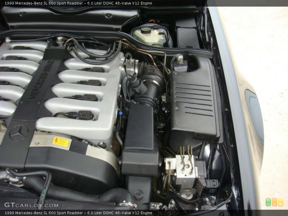 6.0 Liter DOHC 48-Valve V12 Engine for the 1999 Mercedes-Benz SL #90439329
