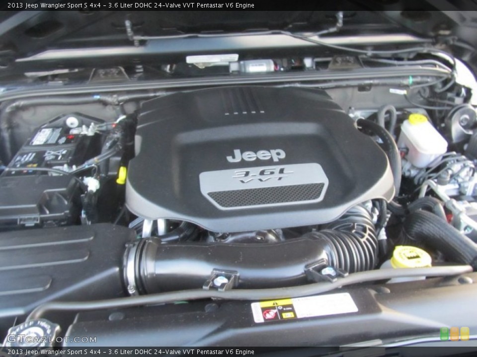 3.6 Liter DOHC 24-Valve VVT Pentastar V6 Engine for the 2013 Jeep Wrangler #90447498