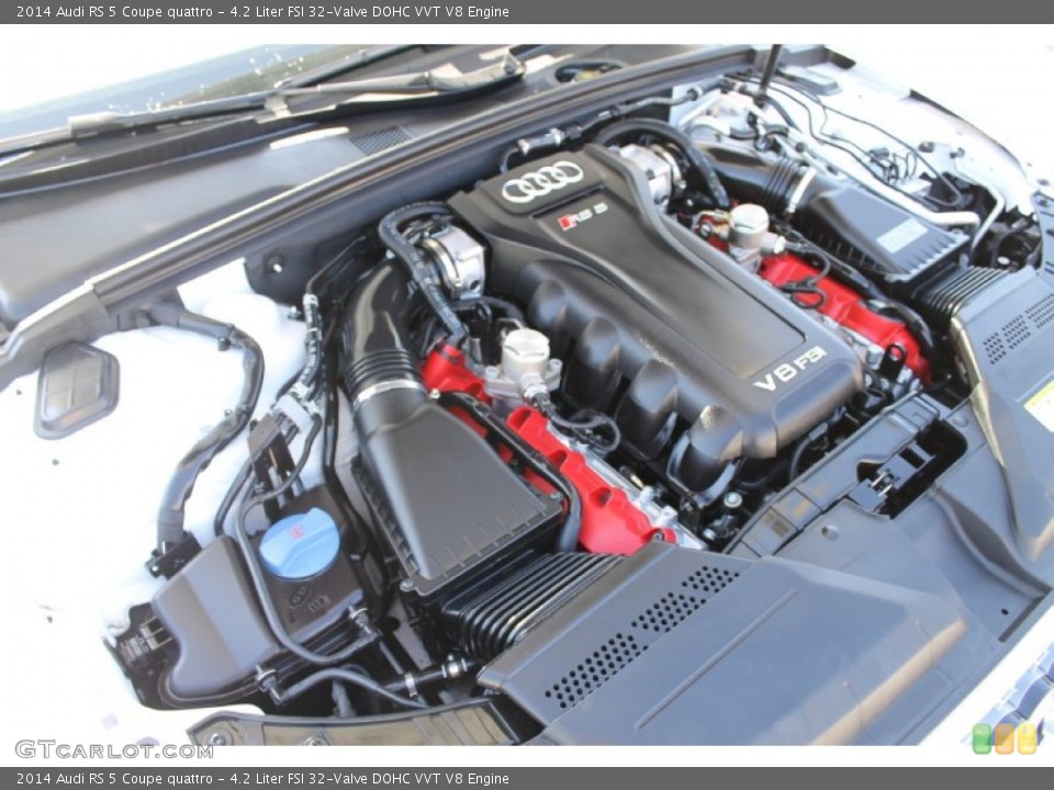 4.2 Liter FSI 32-Valve DOHC VVT V8 Engine for the 2014 Audi RS 5 #90532409