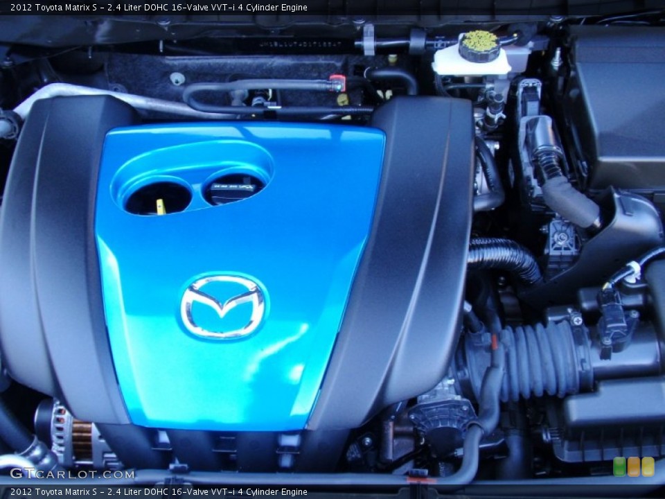 2.4 Liter DOHC 16-Valve VVT-i 4 Cylinder 2012 Toyota Matrix Engine
