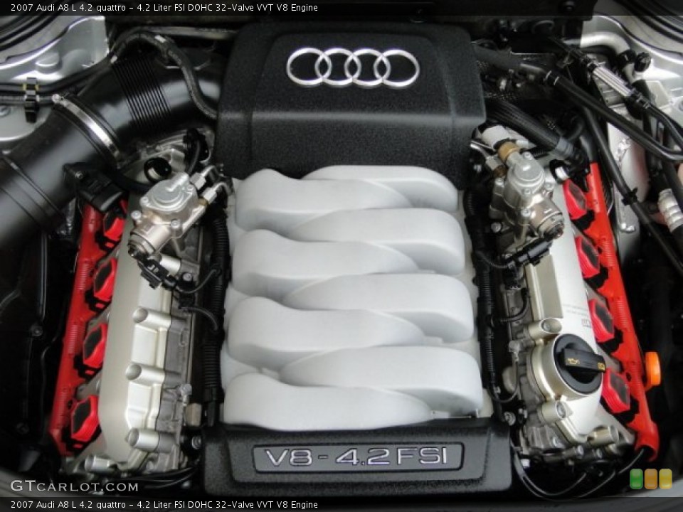 4.2 Liter FSI DOHC 32-Valve VVT V8 Engine for the 2007 Audi A8 #90605627