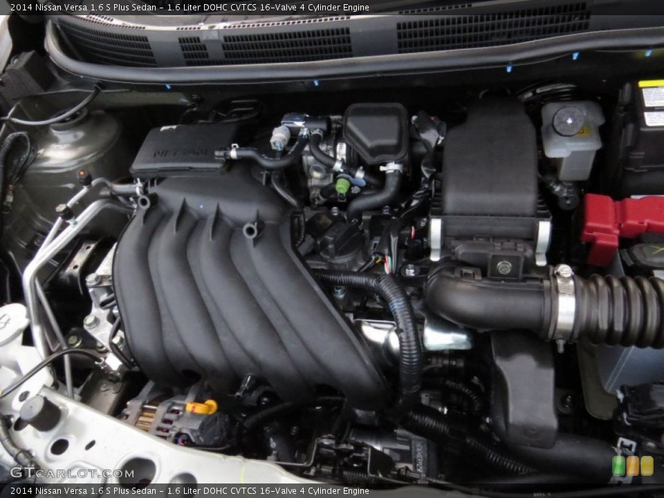 1.6 Liter DOHC CVTCS 16-Valve 4 Cylinder 2014 Nissan Versa Engine