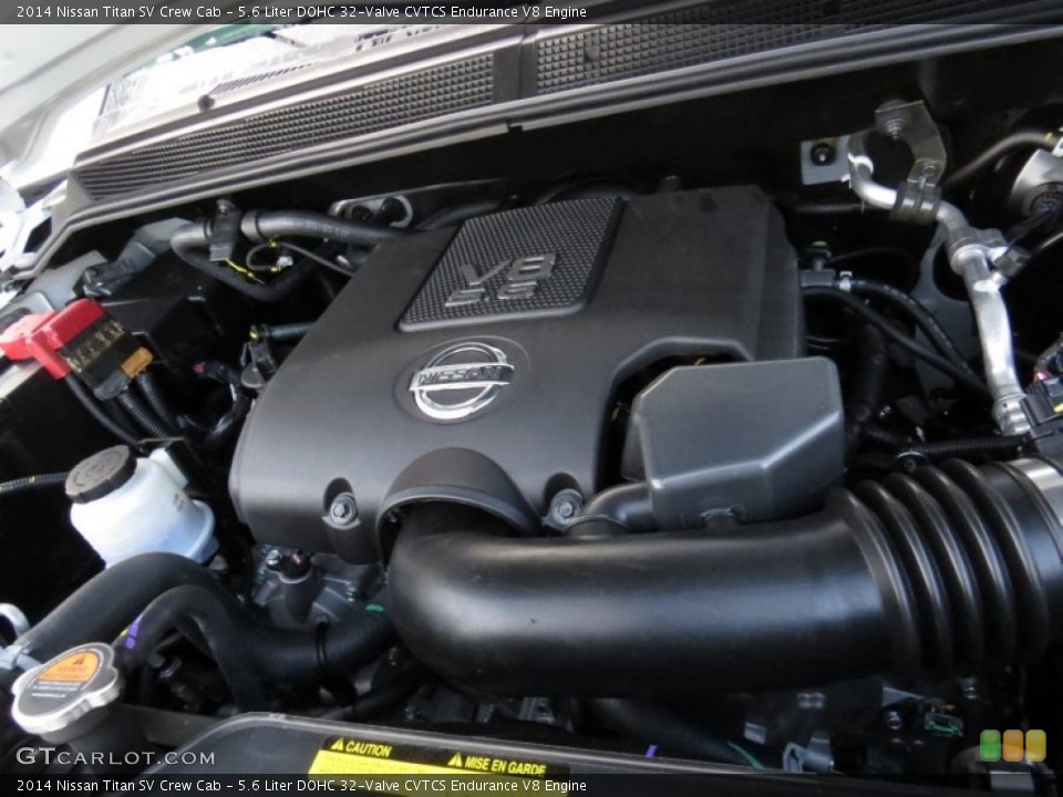5.6 Liter DOHC 32-Valve CVTCS Endurance V8 Engine for the 2014 Nissan Titan #90664420