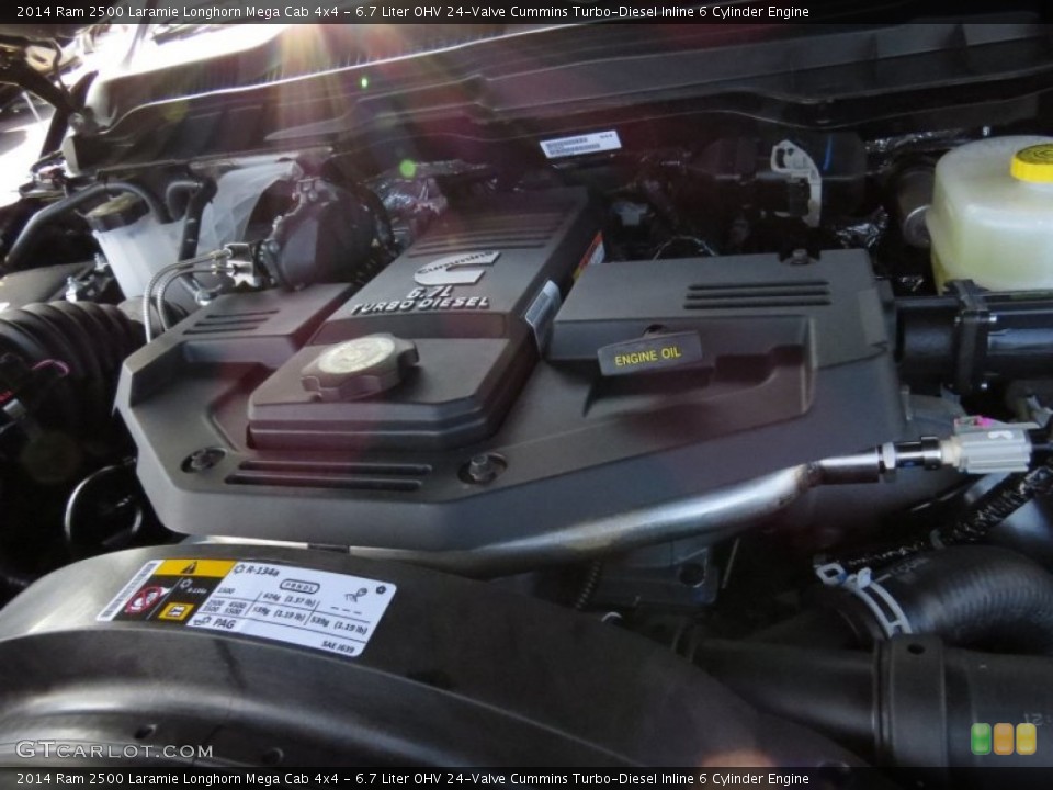 6.7 Liter OHV 24-Valve Cummins Turbo-Diesel Inline 6 Cylinder Engine for the 2014 Ram 2500 #90693496
