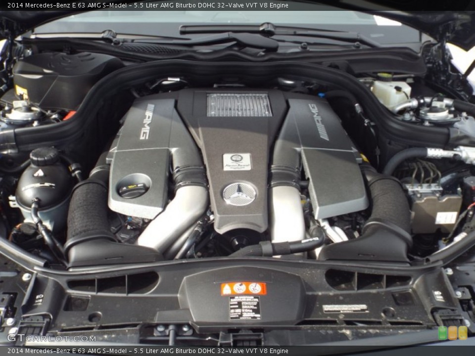 5.5 Liter AMG Biturbo DOHC 32-Valve VVT V8 Engine for the 2014 Mercedes-Benz E #90707383