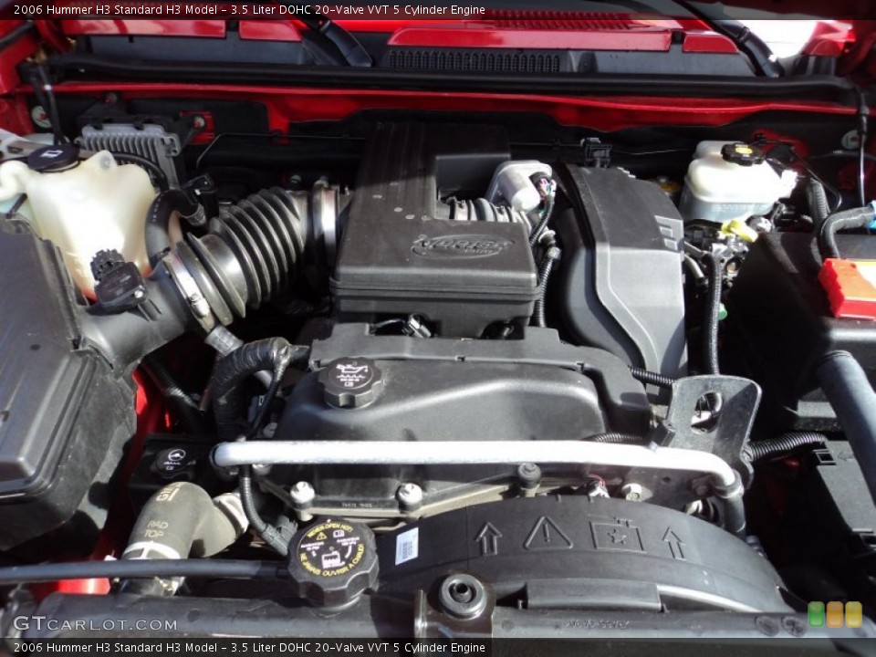 3.5 Liter DOHC 20-Valve VVT 5 Cylinder Engine for the 2006 Hummer H3 #90742621
