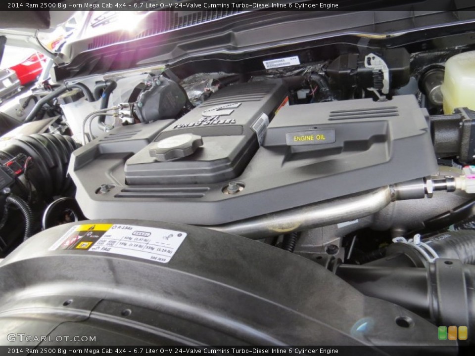6.7 Liter OHV 24-Valve Cummins Turbo-Diesel Inline 6 Cylinder Engine for the 2014 Ram 2500 #90758499