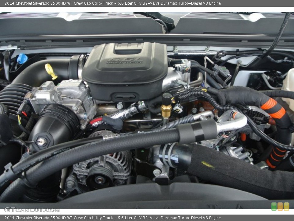 6.6 Liter OHV 32-Valve Duramax Turbo-Diesel V8 Engine for the 2014 Chevrolet Silverado 3500HD #90788271
