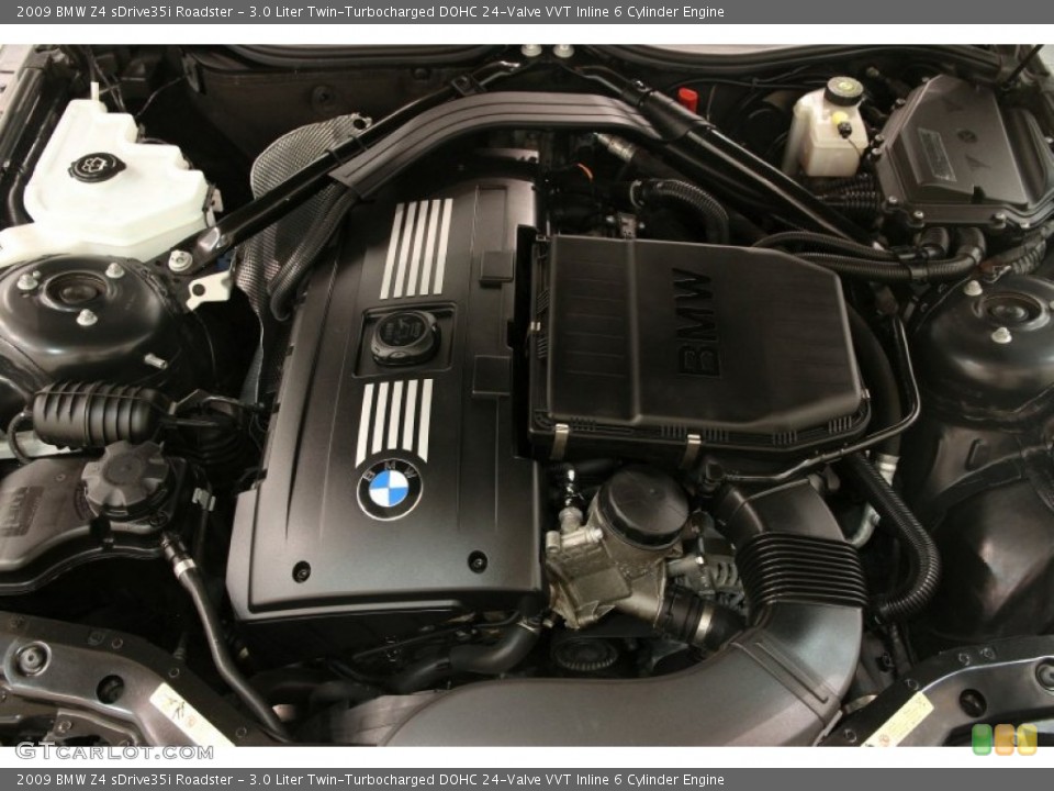 3.0 Liter Twin-Turbocharged DOHC 24-Valve VVT Inline 6 Cylinder 2009 BMW Z4 Engine