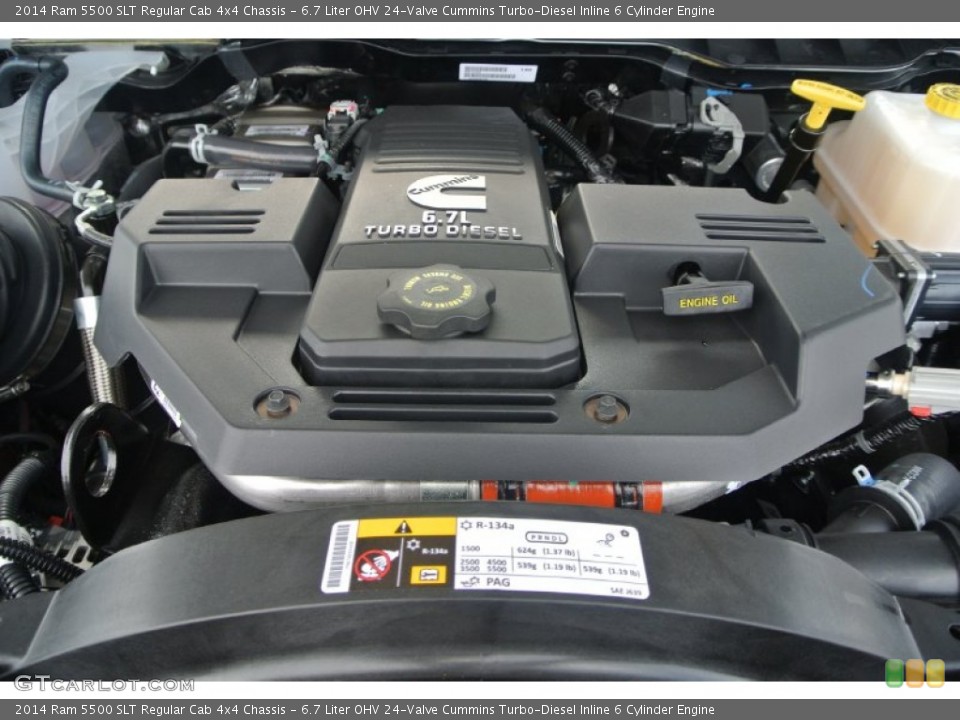 6.7 Liter OHV 24-Valve Cummins Turbo-Diesel Inline 6 Cylinder Engine for the 2014 Ram 5500 #90816153